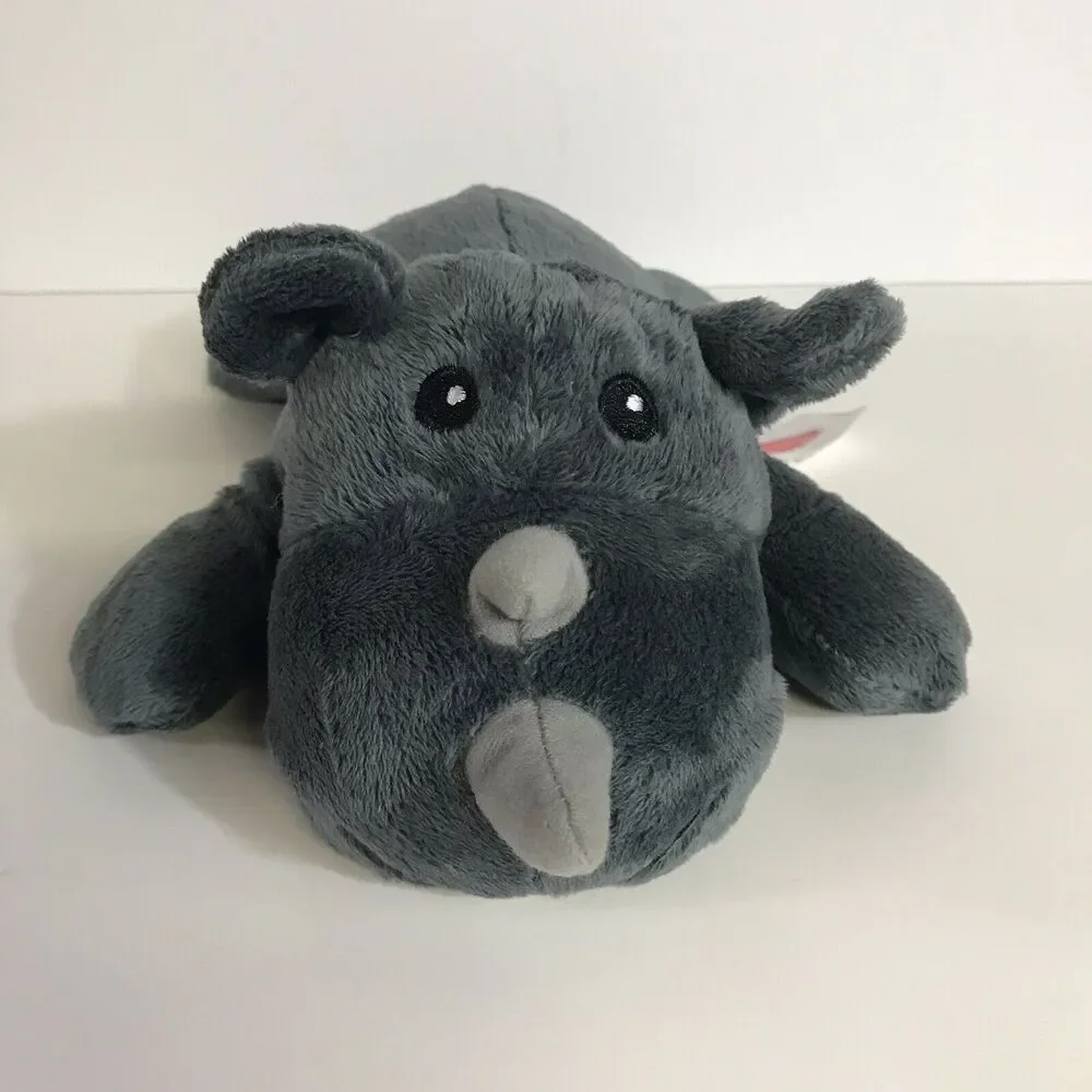 Melissa & Doug Gray Rhino Plush Rhinoceros Stuffed Animal Toy 9”